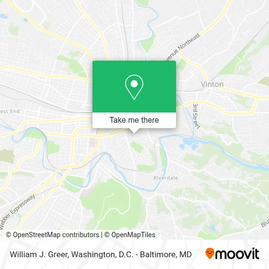 William J. Greer map