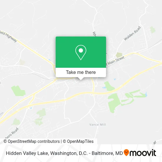 Hidden Valley Lake map