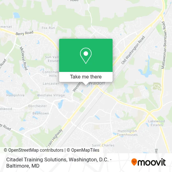 Citadel Training Solutions map