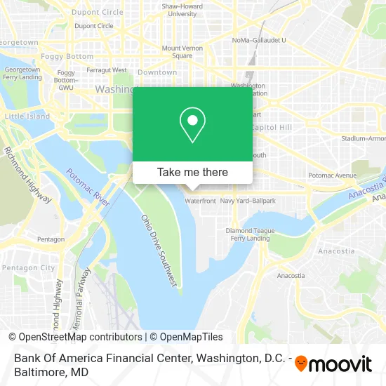 Bank Of America Financial Center map