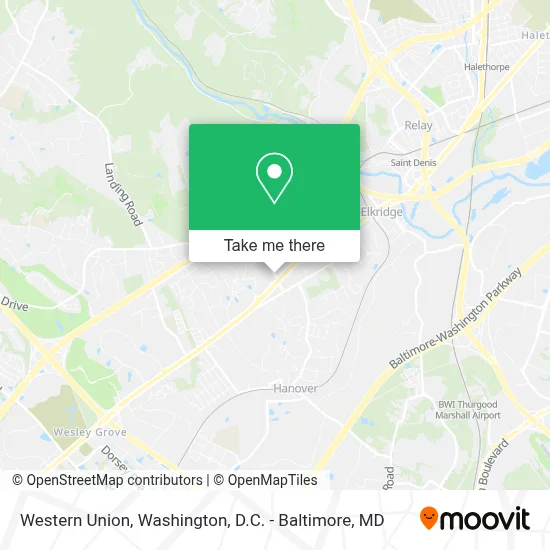 Western Union map