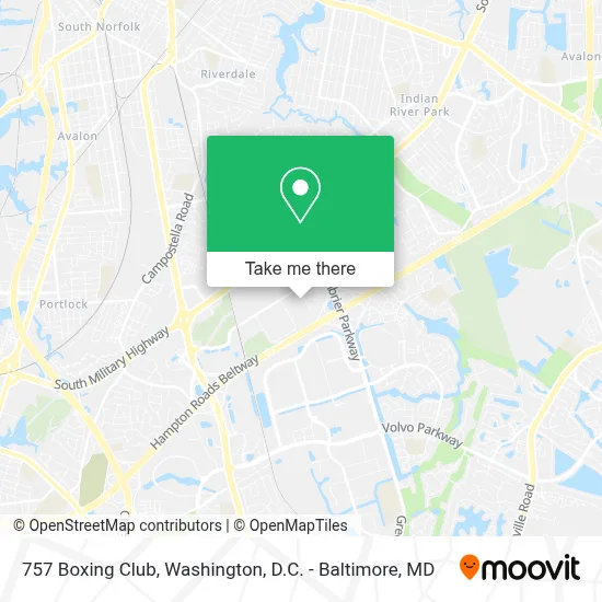 757 Boxing Club map