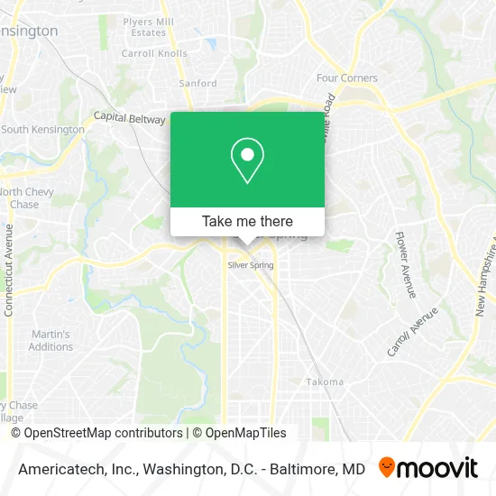 Americatech, Inc. map