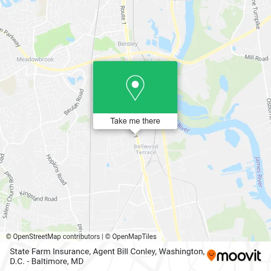 State Farm Insurance, Agent Bill Conley map