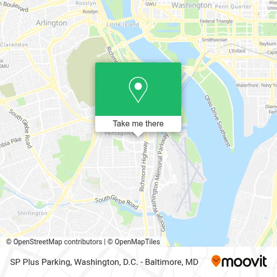 SP Plus Parking map