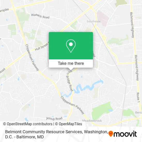 Belmont Community Resource Services map