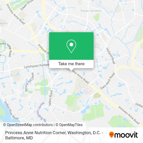 Princess Anne Nutrition Corner map