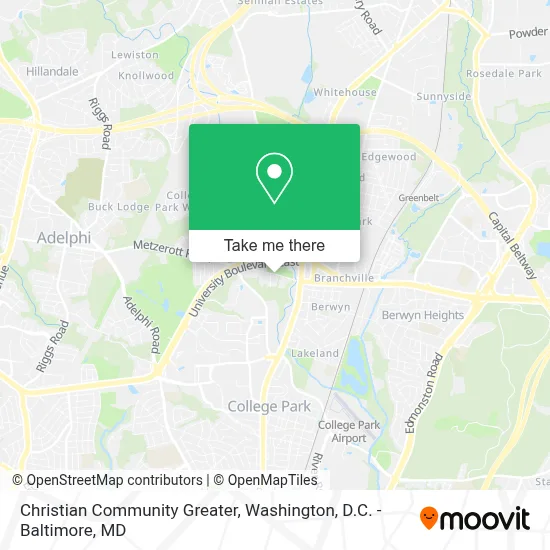 Christian Community Greater map