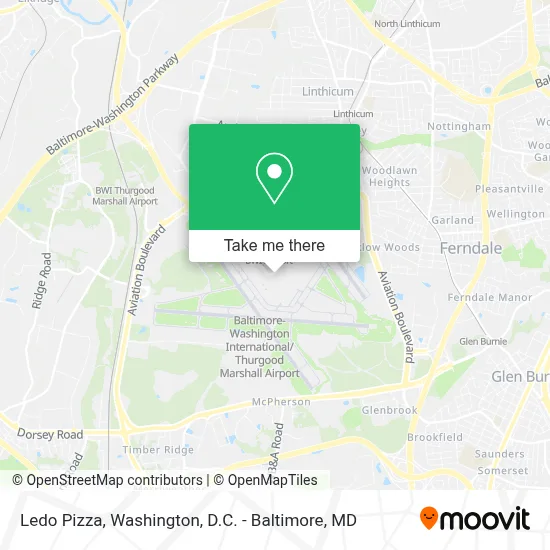 Ledo Pizza map