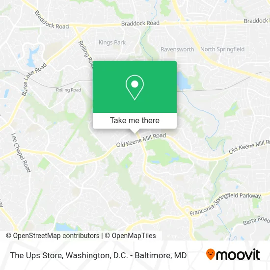 The Ups Store map