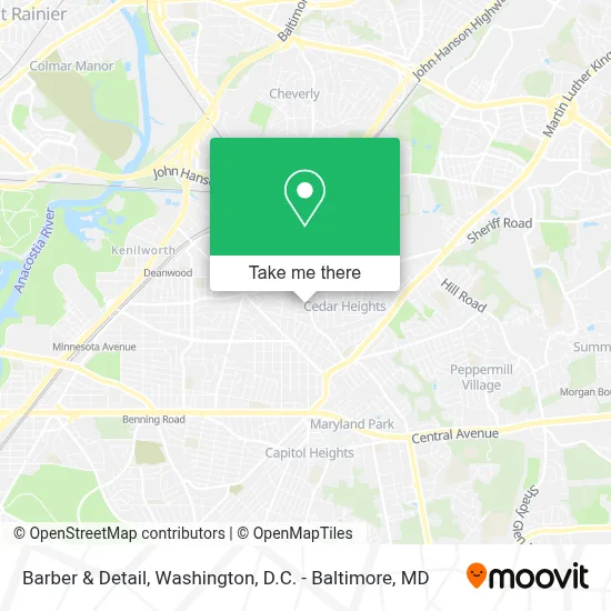 Barber & Detail map