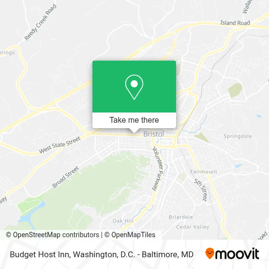 Budget Host Inn map