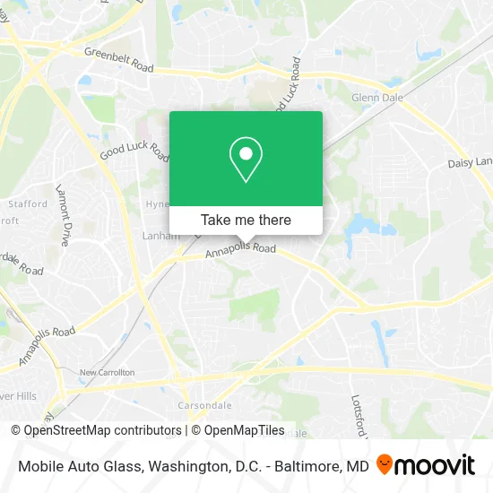 Mobile Auto Glass map