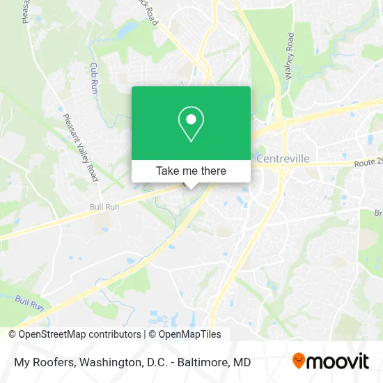 My Roofers map