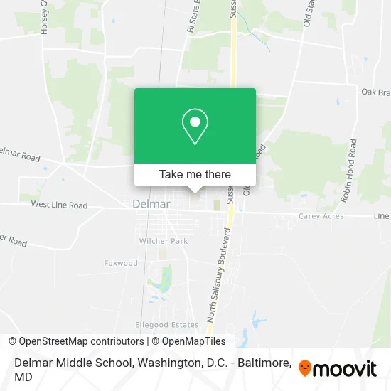 Delmar Middle School map