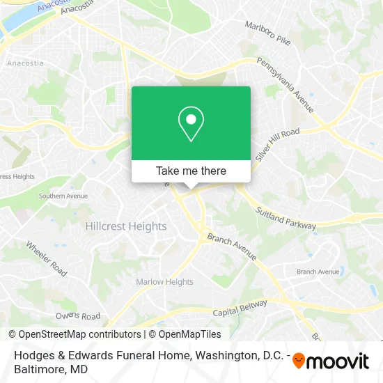 Hodges & Edwards Funeral Home map