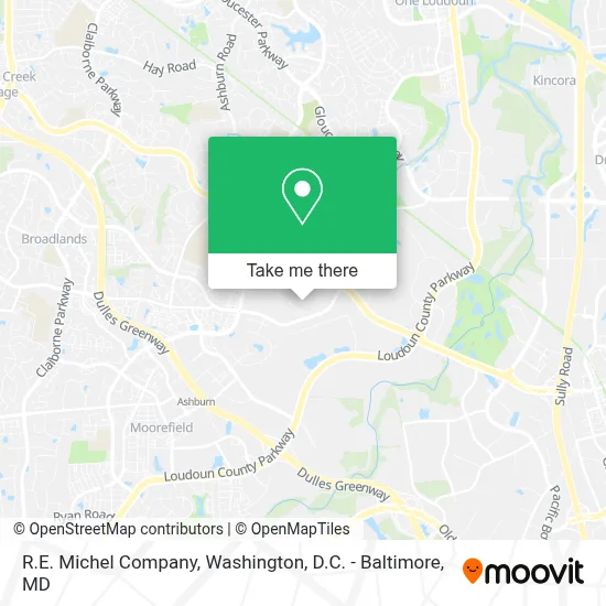 R.E. Michel Company map