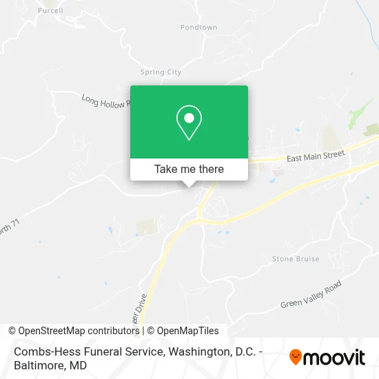Combs-Hess Funeral Service map