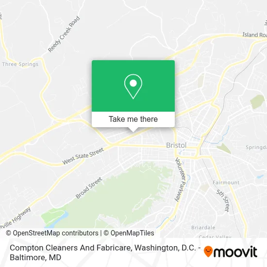 Compton Cleaners And Fabricare map