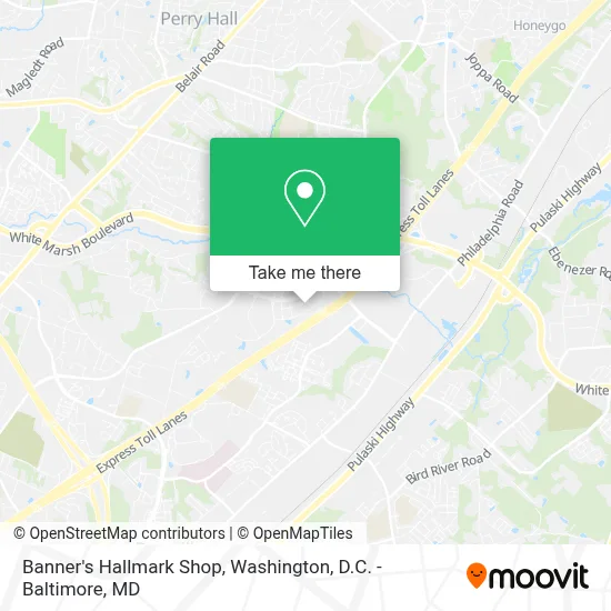 Banner's Hallmark Shop map
