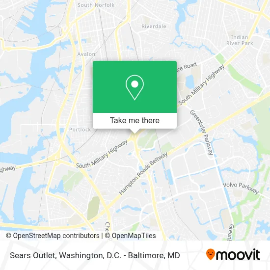 Sears Outlet map
