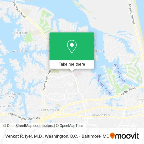 Venkat R. Iyer, M.D. map