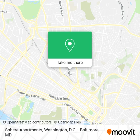 Sphere Apartments map