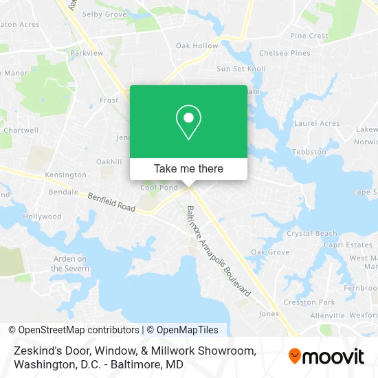 Zeskind's Door, Window, & Millwork Showroom map
