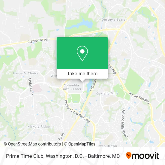 Prime Time Club map