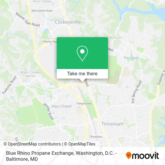 Blue Rhino Propane Exchange map