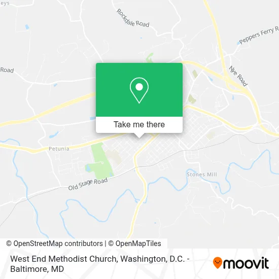 West End Methodist Church map