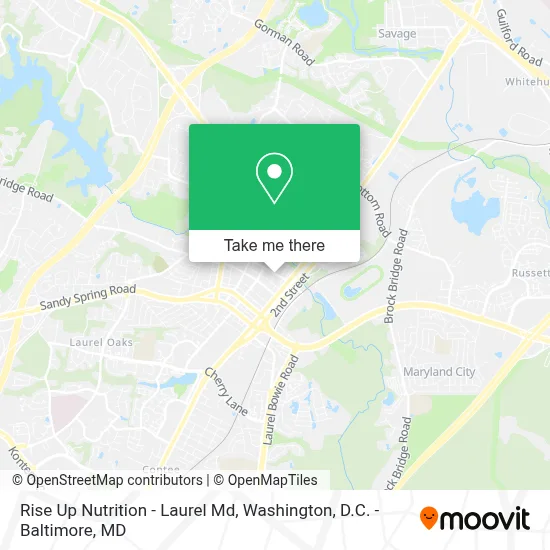 Rise Up Nutrition - Laurel Md map