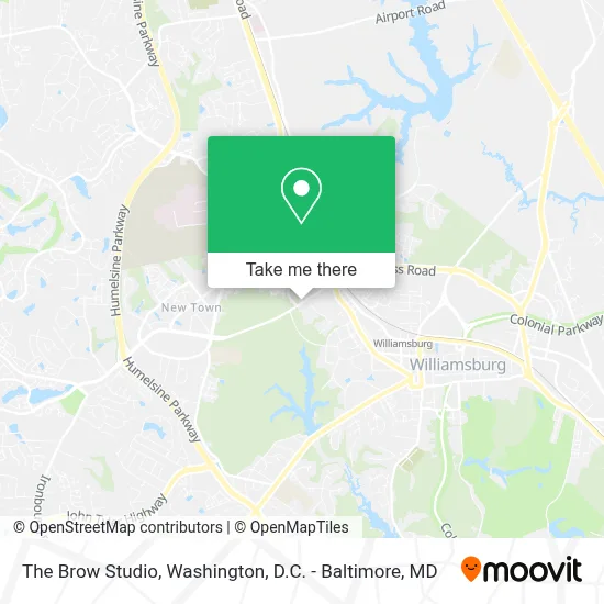 The Brow Studio map