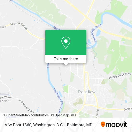 Vfw Post 1860 map