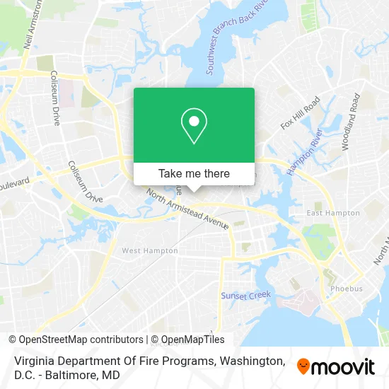 Virginia Department Of Fire Programs map