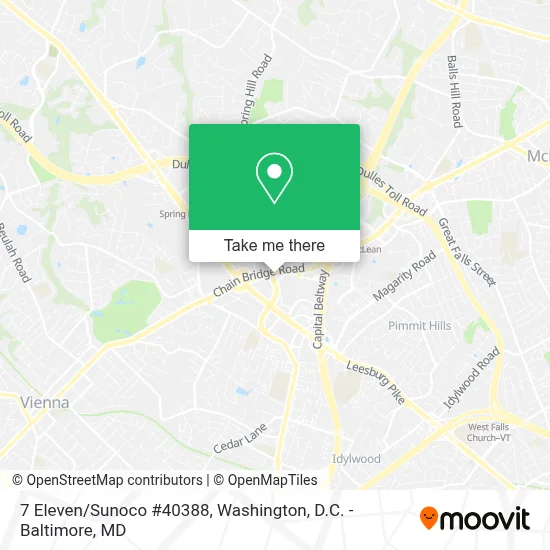 7 Eleven/Sunoco #40388 map