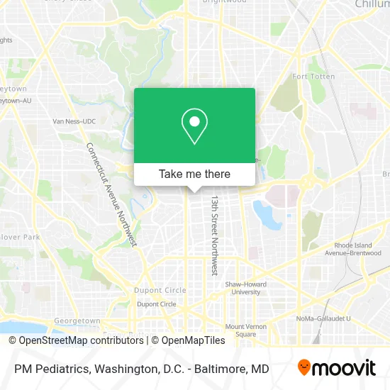 PM Pediatrics map