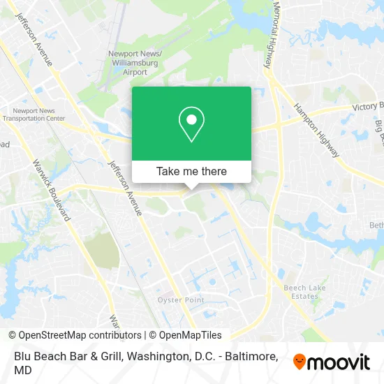 Blu Beach Bar & Grill map