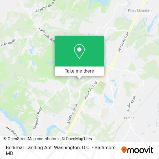 Berkmar Landing Apt map