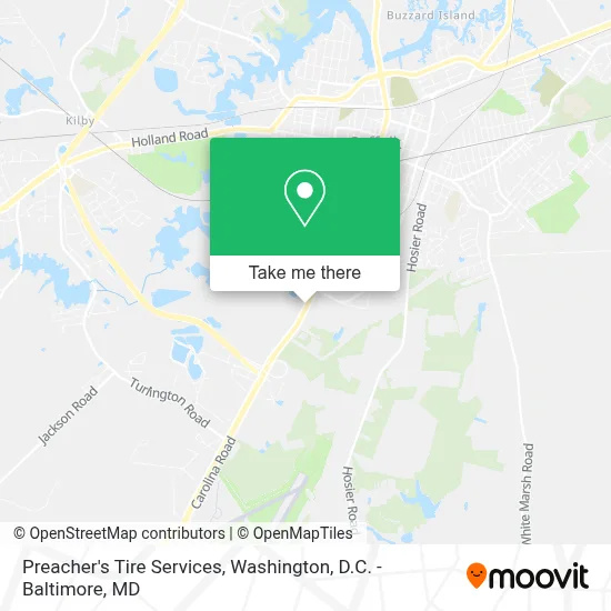 Preacher's Tire Services map