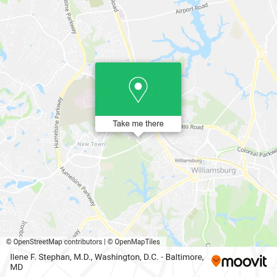 Ilene F. Stephan, M.D. map
