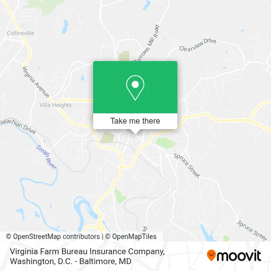 Virginia Farm Bureau Insurance Company map