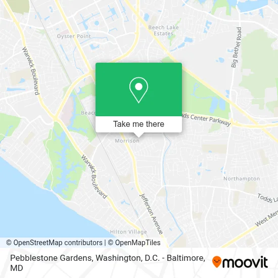 Pebblestone Gardens map