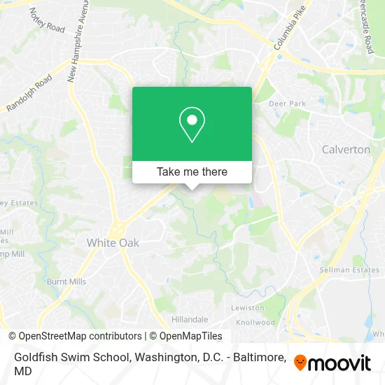 Goldfish Swim School map