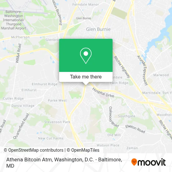Athena Bitcoin Atm map