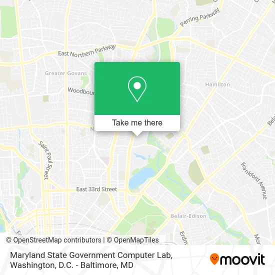 Maryland State Government Computer Lab map