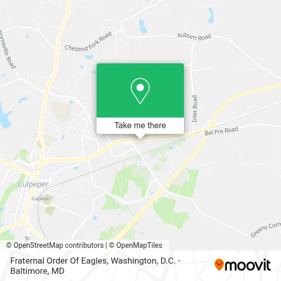 Fraternal Order Of Eagles map