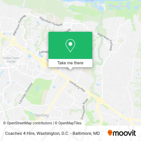 Coaches 4 Hire map