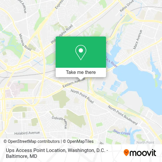 Ups Access Point Location map