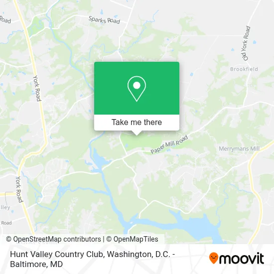 Hunt Valley Country Club map